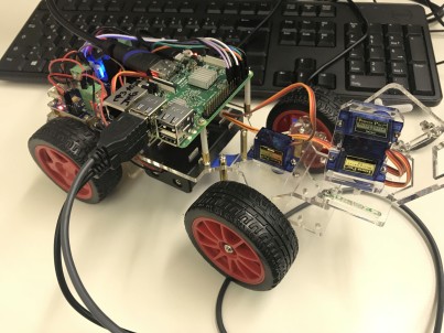 Raspberry pi-Roboter mit Video-Cam