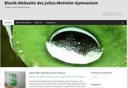 Bionik-Homepage des JMG